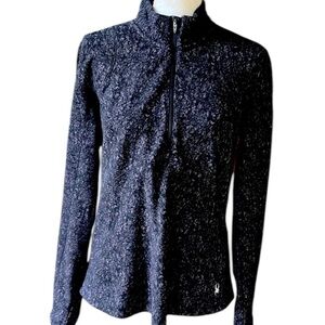 Spyder ladies, large fleece jacket, zipper pocket, thumb hole slit, soft fabric